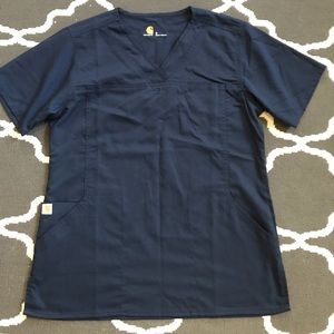 Navy blue carhartt scrub top